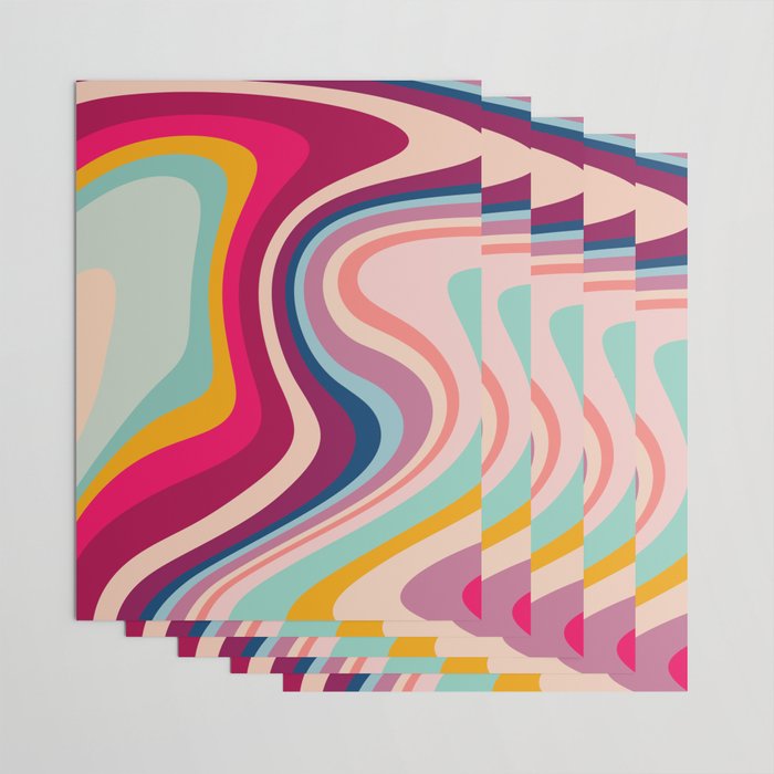 Boho Fluid Abstract Wrapping Paper Gallery Image 3