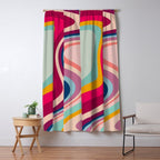 Boho Fluid Abstract Window Curtain Gallery Image 5