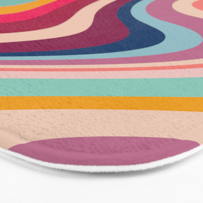 Boho Fluid Abstract Bath Mat Gallery Image 3