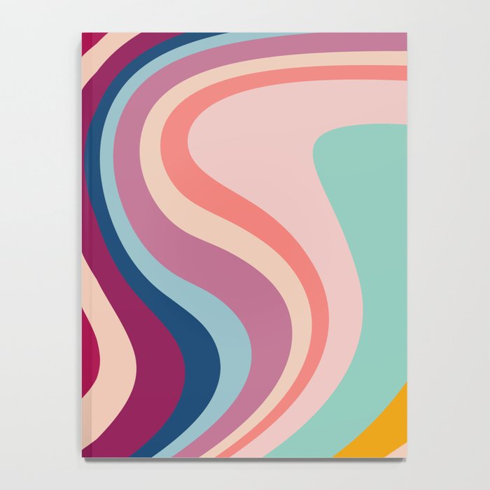 Boho Fluid Abstract Notebook Gallery Image 4