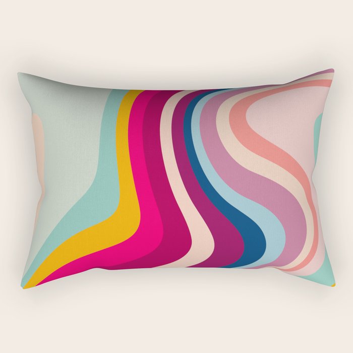 Boho Fluid Abstract Rectangular Pillow Gallery Image 1