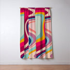 Boho Fluid Abstract Window Curtain Gallery Image 3