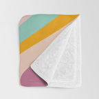 Boho Fluid Abstract Throw Blanket Gallery Image 3