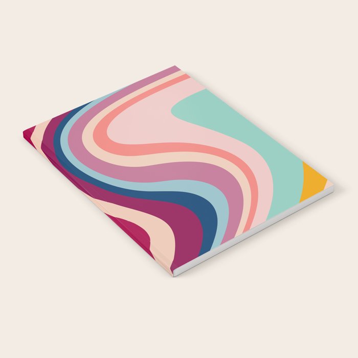 Boho Fluid Abstract Notebook Gallery Image 1