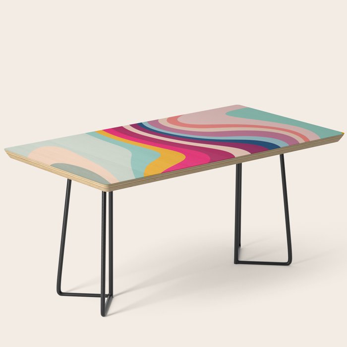 Boho Fluid Abstract Coffee Table Gallery Image 1