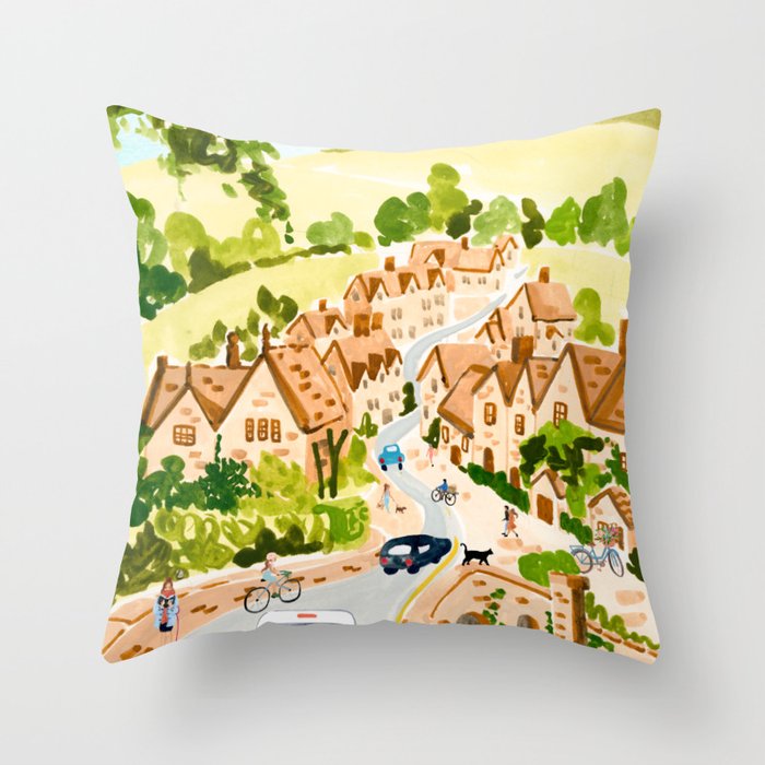 Cotswolds England Throw Pillow Gallery Image 6