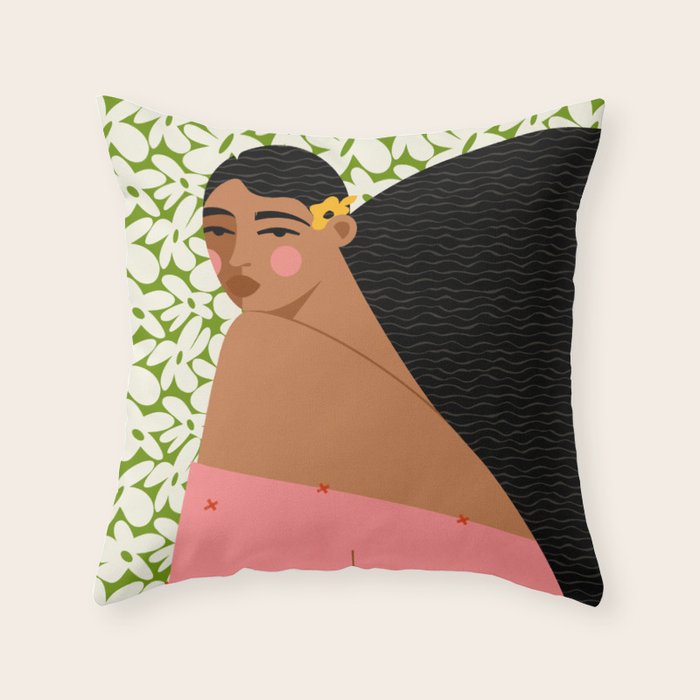 Tropical Chic - Portrait Throw Pillow Gallery Image 1
