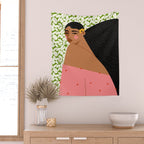 Tropical Chic - Portrait Wall Tapestry Gallery Image 2