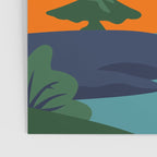 Nature forest mountain landscape art Poster Gallery Image 3