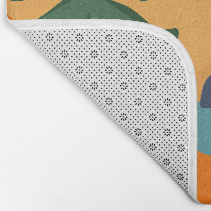 Nature forest mountain landscape art Bath Mat Gallery Image 2