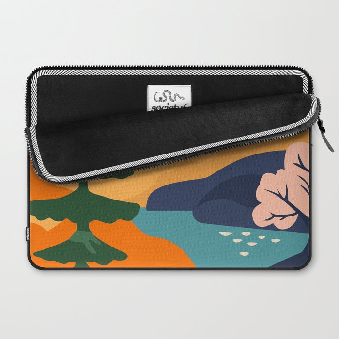 Nature forest mountain landscape art Laptop Sleeve Gallery Image 2
