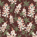Bluebonnet Floral Brown Peach Multi Coffee Mug Gallery Image 2