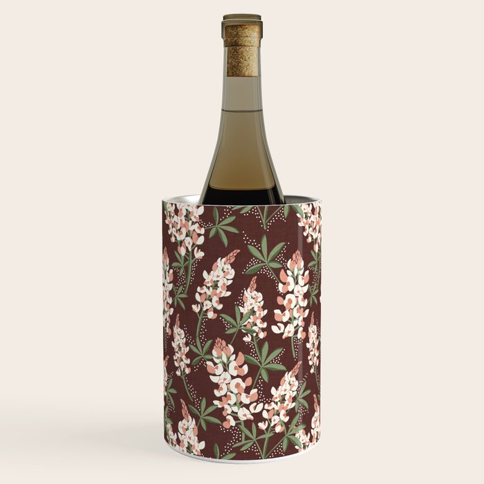 Bluebonnet Floral Brown Peach Multi Wine Chiller Gallery Image 2