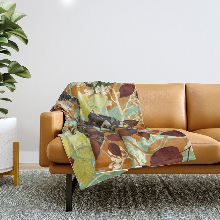 Fall Serpent Garden Throw Blanket Gallery Image 1