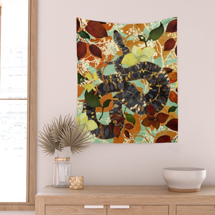 Fall Serpent Garden Wall Tapestry Gallery Image 2