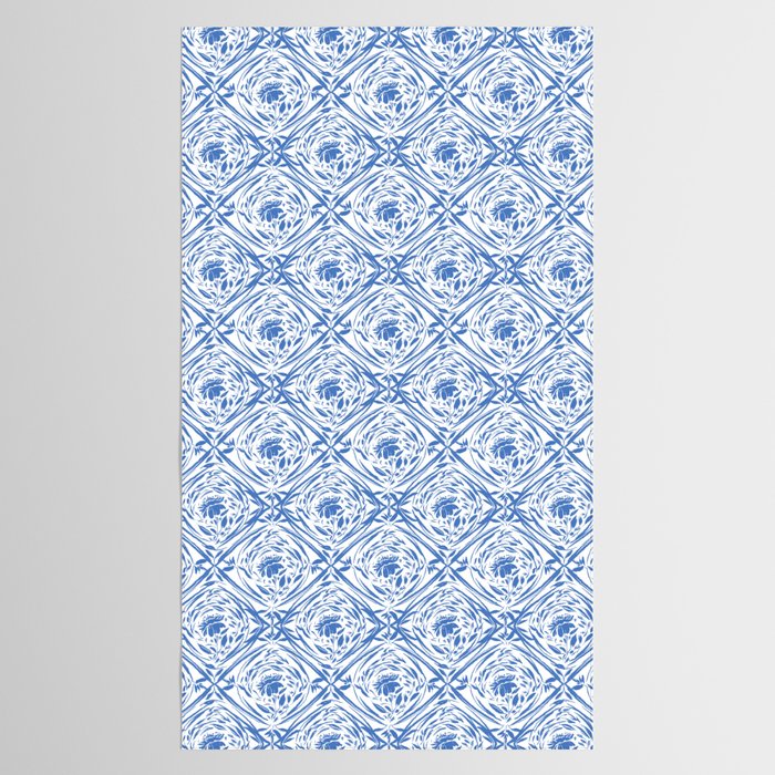 Floral pleasure pattern BW Tablecloth Gallery Image 2