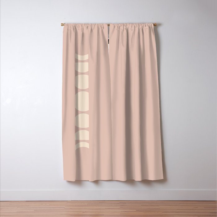 Minimal Moon Phases IV Window Curtain Gallery Image 3