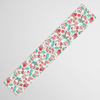 Mele Kalikimaka Hawaiian Christmas gingerbread cookies // white background Table Runner Gallery Image 3