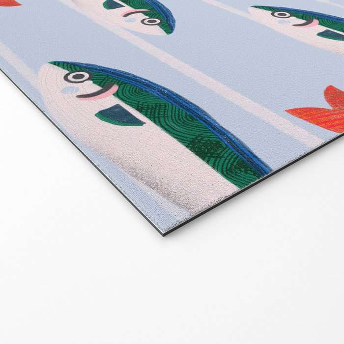 Large Sardines Pattern Welcome Mat Gallery Image 2