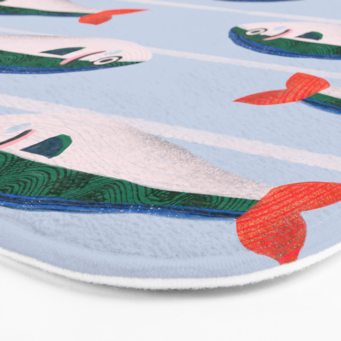 Large Sardines Pattern Bath Mat Gallery Image 3