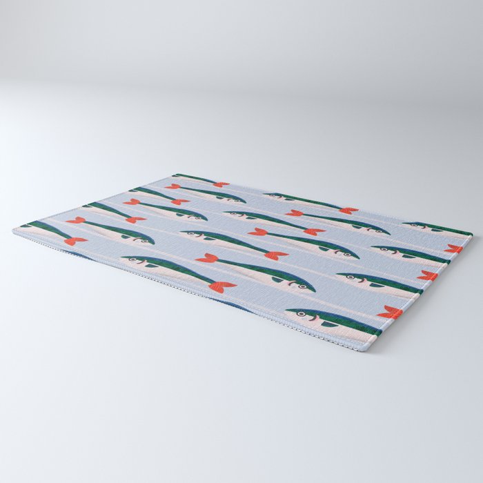Large Sardines Pattern Rug Gallery Image 3