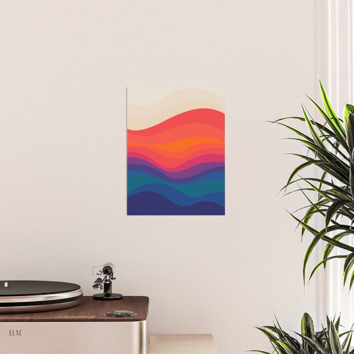Sacred Geometric Waves: Retro 80s Edition Poster Gallery Image 2