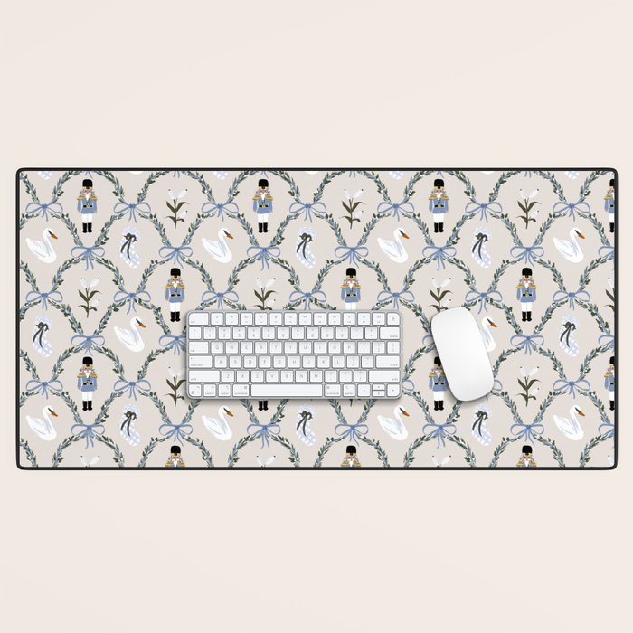 Charming Nutcracker Pattern Desk Mat Gallery Image 1