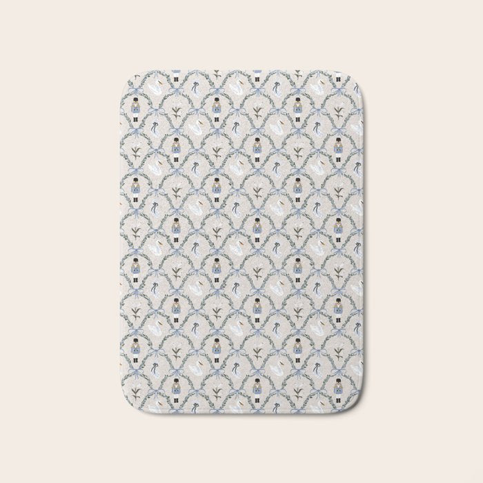 Charming Nutcracker Pattern Bath Mat Gallery Image 1