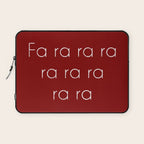 A Christmas Story Fa ra ra Deck the Halls Christmas Carol Laptop Sleeve Gallery Image 1