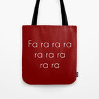 A Christmas Story Fa ra ra Deck the Halls Christmas Carol Tote Bag Gallery Image 1