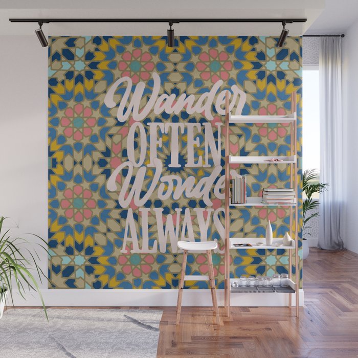 Wander Often Wonder Always Wall Mural Gallery Image 1
