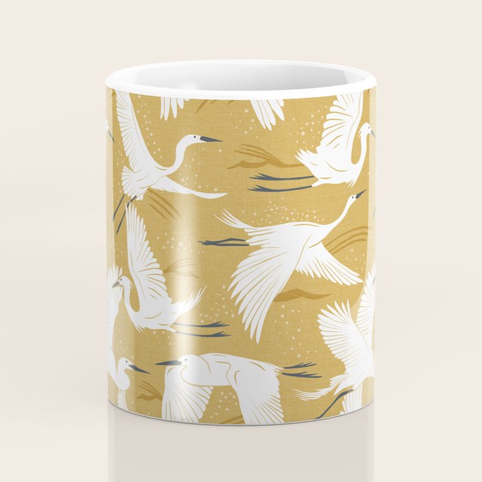 Soaring Wings - Goldenrod Yellow Coffee Mug Gallery Image 4