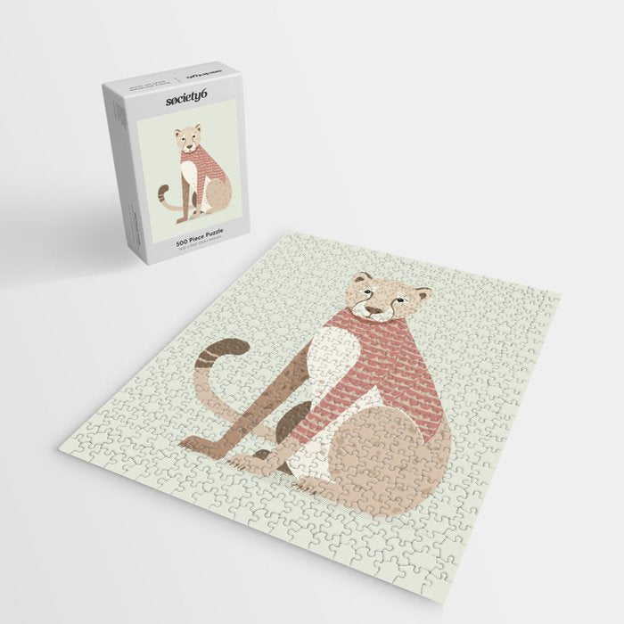 Whimsical Cheetah Jigsaw Puzzle Gallery Image 2