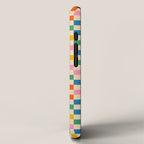 Colorful Mini Check Checkered Pattern iPhone Case Gallery Image 2