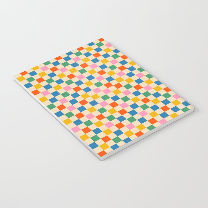 Colorful Mini Check Checkered Pattern Notebook Gallery Image 3