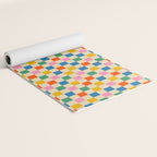 Colorful Mini Check Checkered Pattern Yoga Mat Gallery Image 2