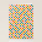 Colorful Mini Check Checkered Pattern Stationery Card Gallery Image 2