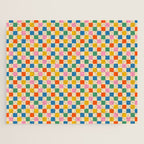 Colorful Mini Check Checkered Pattern Jigsaw Puzzle Gallery Image 1