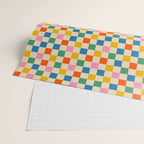 Colorful Mini Check Checkered Pattern Wrapping Paper Gallery Image 2