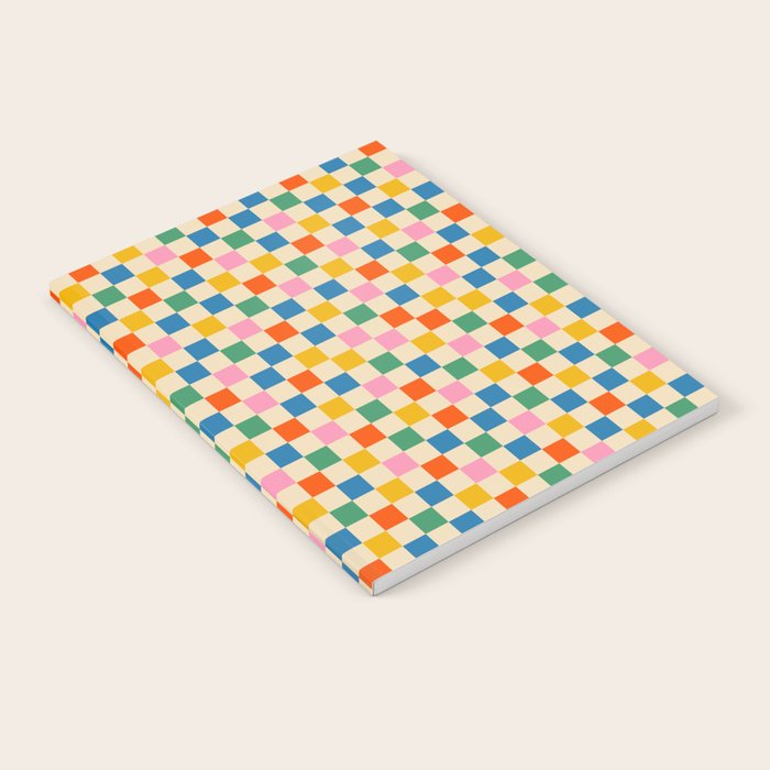 Colorful Mini Check Checkered Pattern Notebook Gallery Image 2