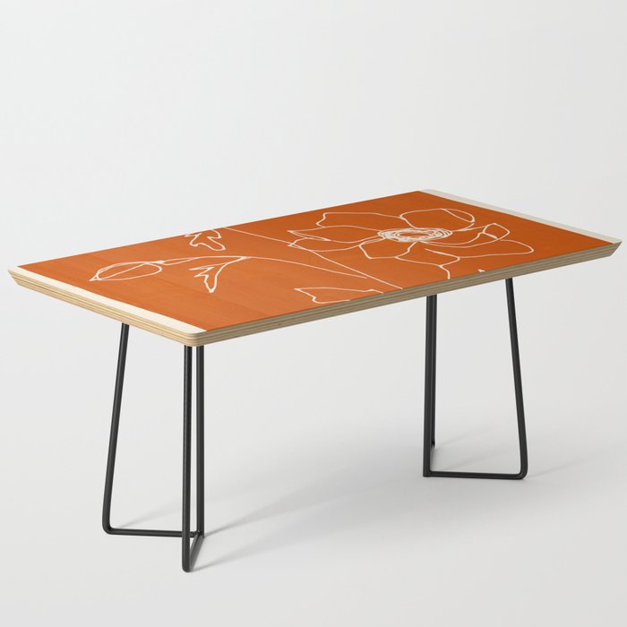 Line Drawing Flowers Coffee Table Gallery Image 1