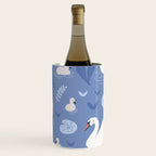 Pastel Periwinkle Swan Lake  Wine Chiller Gallery Image 3