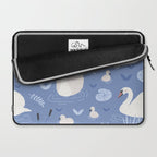 Pastel Periwinkle Swan Lake  Laptop Sleeve Gallery Image 2