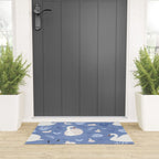 Pastel Periwinkle Swan Lake  Welcome Mat Gallery Image 3