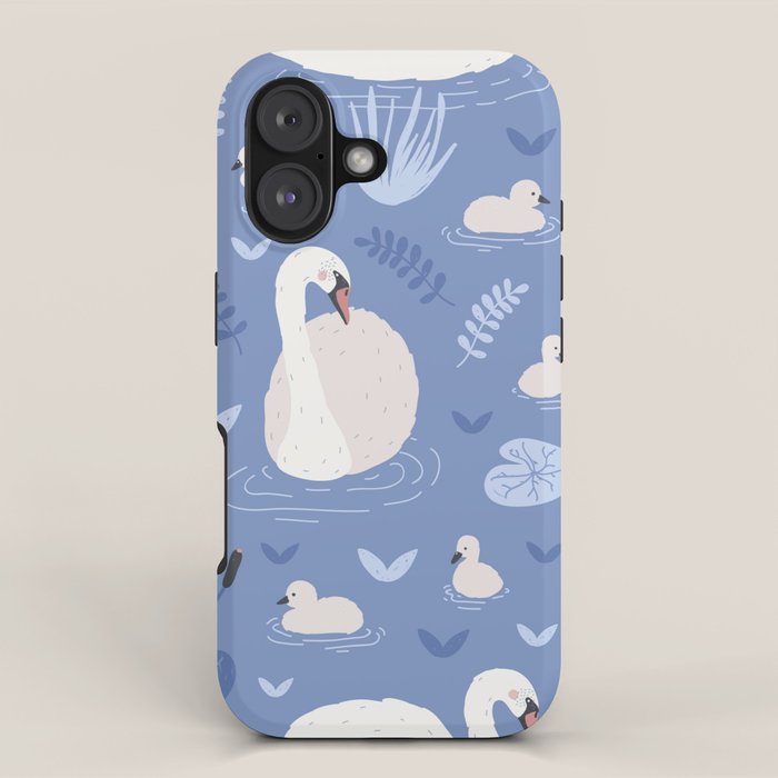 Pastel Periwinkle Swan Lake  iPhone Case Gallery Image 1