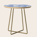 Pastel Periwinkle Swan Lake  Side Table Gallery Image 1