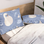 Pastel Periwinkle Swan Lake  Pillow Sham Gallery Image 2