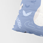 Pastel Periwinkle Swan Lake  Pillow Sham Gallery Image 4