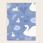 Pastel Periwinkle Swan Lake  Notebook Gallery Image 4