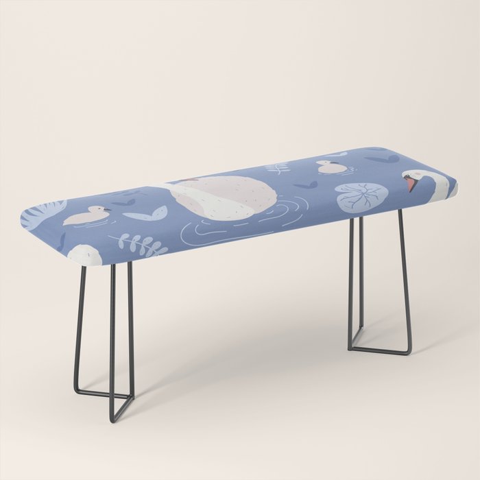 Pastel Periwinkle Swan Lake  Bench Gallery Image 1